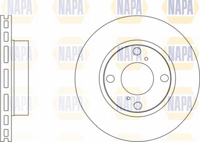 NAPA PBD8435 - Спирачен диск vvparts.bg