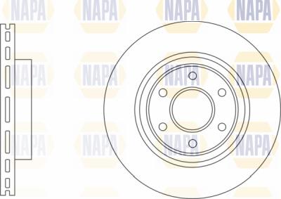NAPA PBD8438 - Спирачен диск vvparts.bg