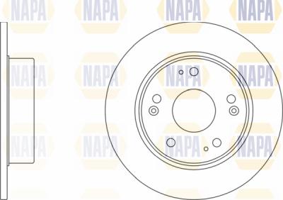 NAPA PBD8475 - Спирачен диск vvparts.bg