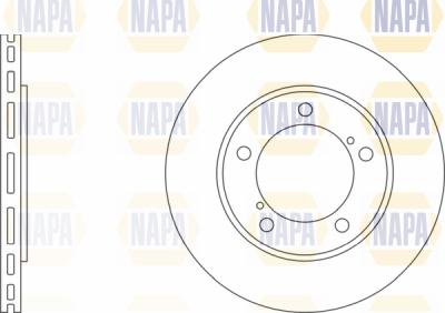 NAPA PBD8556 - Спирачен диск vvparts.bg