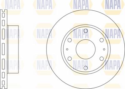 NAPA PBD8502 - Спирачен диск vvparts.bg