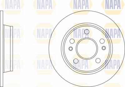 NAPA PBD8582 - Спирачен диск vvparts.bg