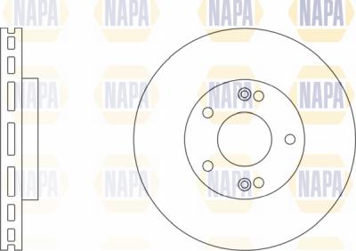 NAPA PBD8539 - Спирачен диск vvparts.bg