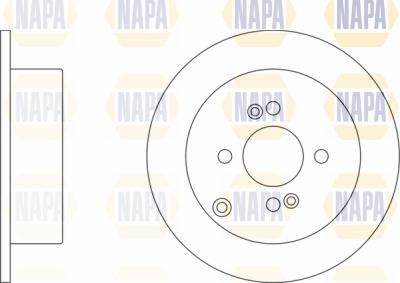 NAPA PBD8571 - Спирачен диск vvparts.bg