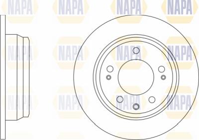 NAPA PBD8573 - Спирачен диск vvparts.bg