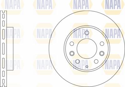 NAPA PBD8642 - Спирачен диск vvparts.bg
