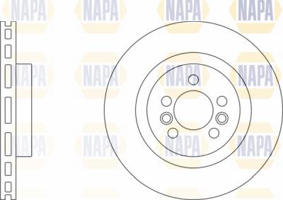 NAPA PBD8662 - Спирачен диск vvparts.bg