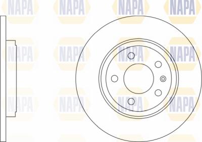 NAPA PBD8608 - Спирачен диск vvparts.bg