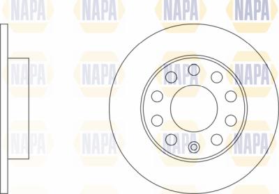 NAPA PBD8607 - Спирачен диск vvparts.bg