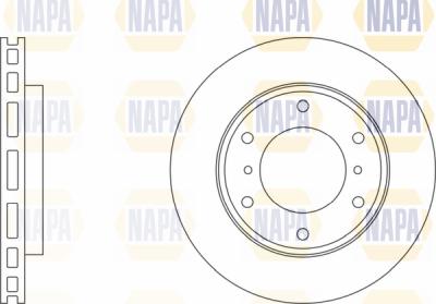 NAPA PBD8676 - Спирачен диск vvparts.bg