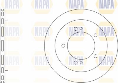NAPA PBD8673 - Спирачен диск vvparts.bg