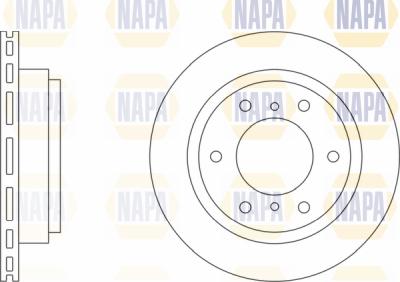 NAPA PBD8677 - Спирачен диск vvparts.bg