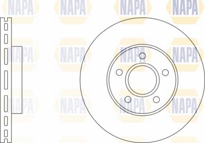 NAPA PBD8055 - Спирачен диск vvparts.bg