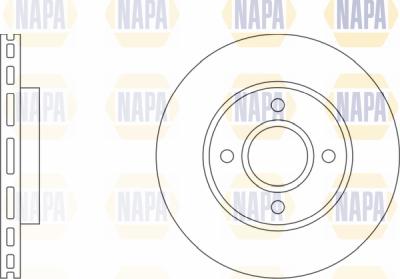 NAPA PBD8051 - Спирачен диск vvparts.bg