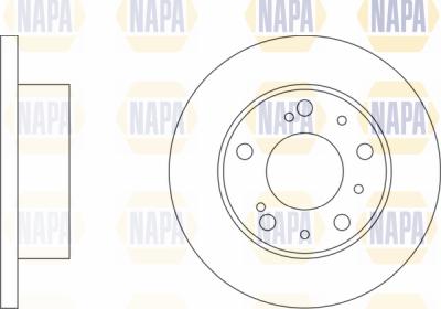 NAPA PBD8009 - Спирачен диск vvparts.bg