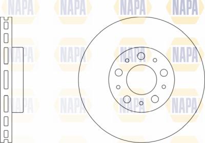 NAPA PBD8004 - Спирачен диск vvparts.bg