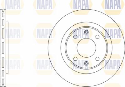 NAPA PBD8011 - Спирачен диск vvparts.bg