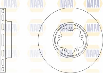 NAPA PBD8089 - Спирачен диск vvparts.bg