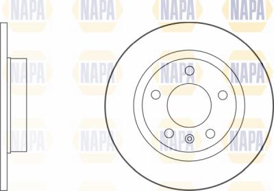 NAPA PBD8039 - Спирачен диск vvparts.bg