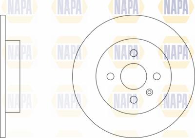 NAPA PBD8037 - Спирачен диск vvparts.bg