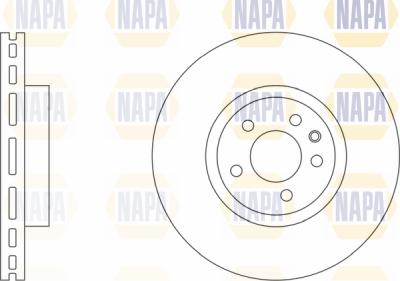 NAPA PBD8027 - Спирачен диск vvparts.bg