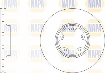NAPA PBD8072 - Спирачен диск vvparts.bg