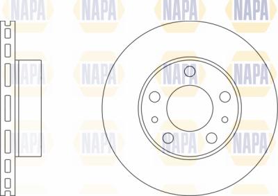 NAPA PBD8195 - Спирачен диск vvparts.bg