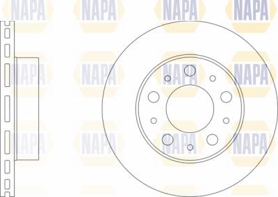 NAPA PBD8196 - Спирачен диск vvparts.bg