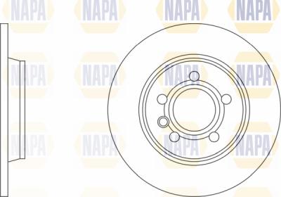 NAPA PBD8190 - Спирачен диск vvparts.bg