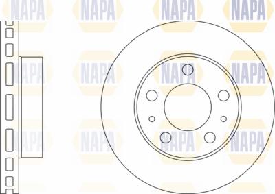 NAPA PBD8197 - Спирачен диск vvparts.bg