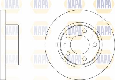 NAPA PBD8144 - Спирачен диск vvparts.bg