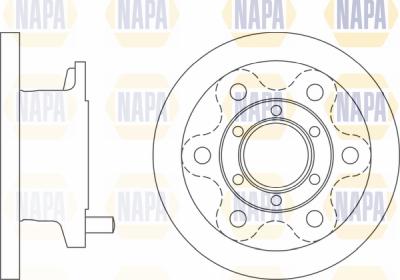 NAPA PBD8145 - Спирачен диск vvparts.bg