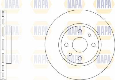 NAPA PBD8146 - Спирачен диск vvparts.bg