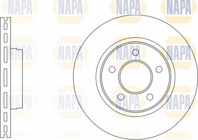 NAPA PBD8141 - Спирачен диск vvparts.bg