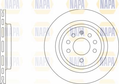 NAPA PBD8151 - Спирачен диск vvparts.bg