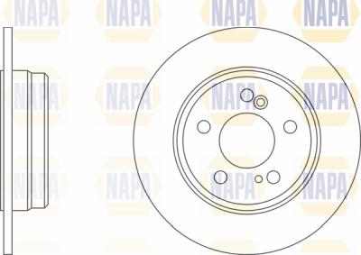 NAPA PBD8106 - Спирачен диск vvparts.bg