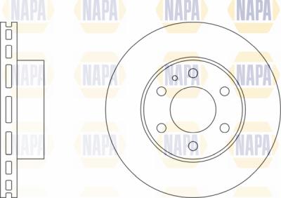 NAPA PBD8102 - Спирачен диск vvparts.bg