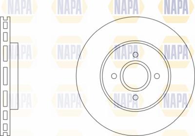NAPA PBD8107 - Спирачен диск vvparts.bg