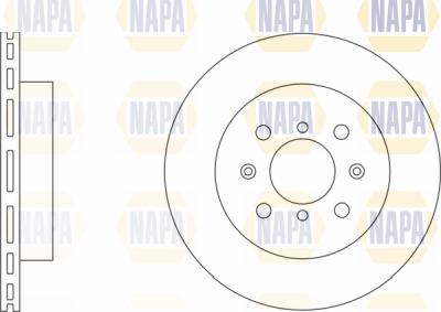 NAPA PBD8114 - Спирачен диск vvparts.bg