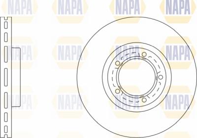 NAPA PBD8118 - Спирачен диск vvparts.bg