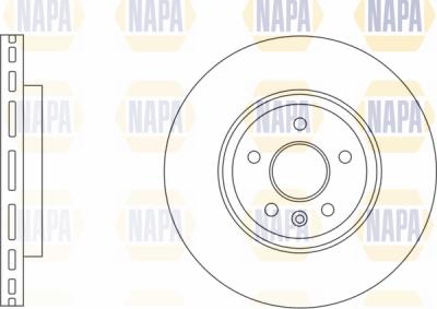 NAPA PBD8134 - Спирачен диск vvparts.bg