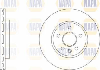 NAPA PBD8135 - Спирачен диск vvparts.bg