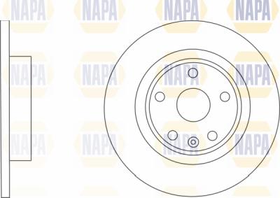 NAPA PBD8130 - Спирачен диск vvparts.bg