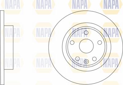 NAPA PBD8129 - Спирачен диск vvparts.bg