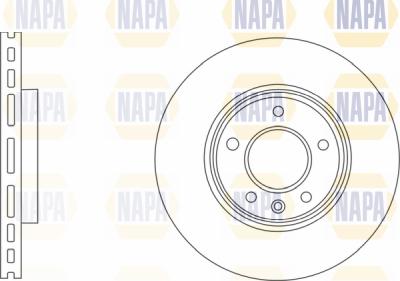 NAPA PBD8127 - Спирачен диск vvparts.bg