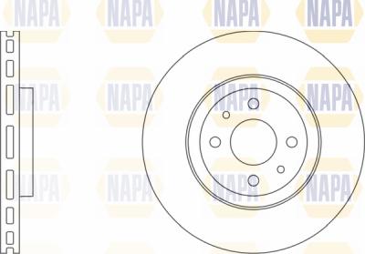 NAPA PBD8172 - Спирачен диск vvparts.bg