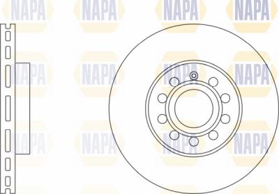 NAPA PBD8393 - Спирачен диск vvparts.bg