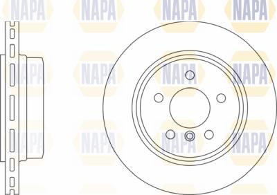 NAPA PBD8355 - Спирачен диск vvparts.bg