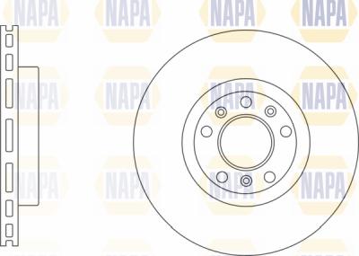 NAPA PBD8314 - Спирачен диск vvparts.bg