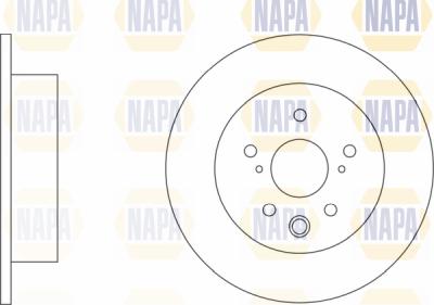 NAPA PBD8249 - Спирачен диск vvparts.bg